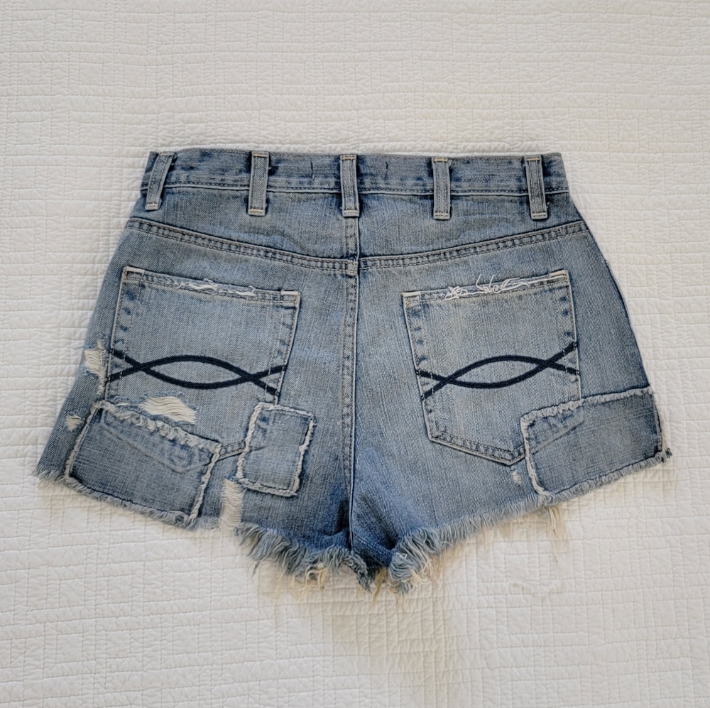Abercrombie & Fitch Distressed Jean Shorts - Picture 3 of 14